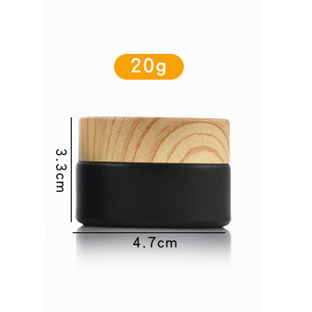 10g 15g 20g 30g 50g Empty Cream Jar Refillable Bottles Cosmetic Containers Round Glass Face Cream Box Portable Travel Bottle