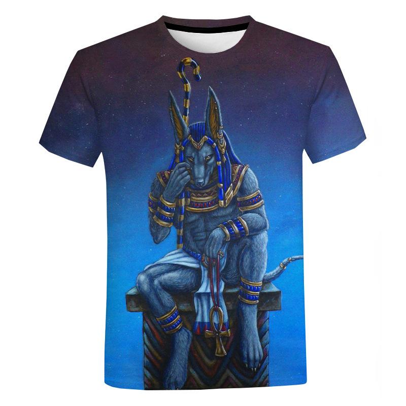Cross-border hot sale 3D breathable perspiration digital printing couple clothing fashion classical pattern T-shirt casual short-sleeved top