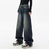 I jeans sono larghi, tubolare dritto, pantaloni da uomo versatili e alla moda, gamba dritta, giovanile e popolare, stile giapponese primaverile