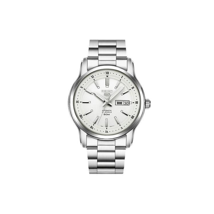 SEIKO Classic Canned Food SEIKO5 Automatic Mechanical Movement Stainless Steel Strap Watch SNKP09K1 Silver Dial