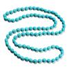 Original Ethnic Longline Necklace, Handmade Turquoise and Rice Bead Jewelry with Folk Style Artisan Design for Unique Statement
