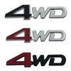 2pcs Car Styling Rear Side Metal Car 4WD Sticker 3D Badge Car Emblem Badge Decal Auto Decor Styling 4WD for SUV Trunk