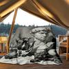 1pc Statue Sculpture Outdoor Flannel Blanket Soft All Season Polyester Throw , Perfect for Picnics & Travel , Picnic Accessory