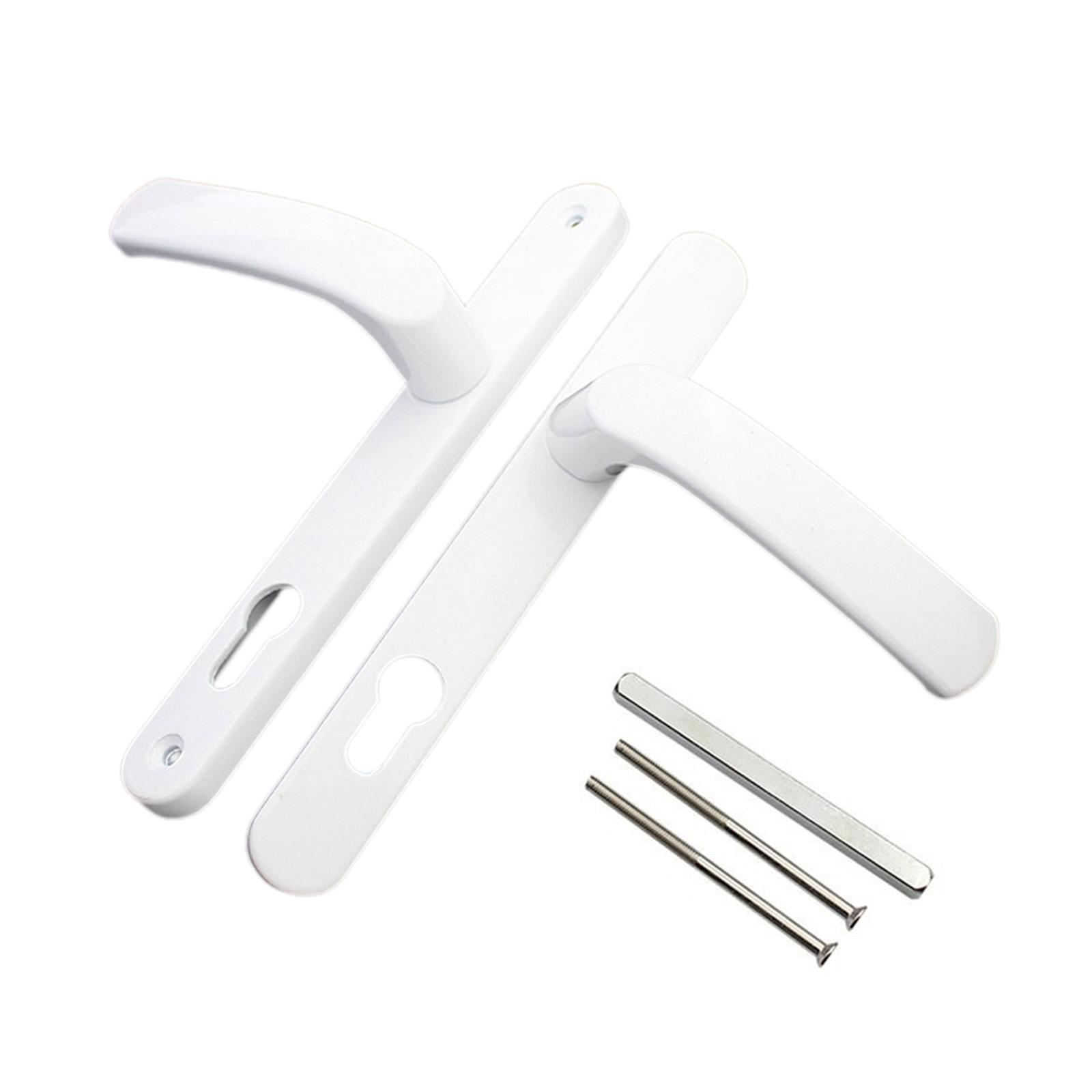 

Дверная ручка из алюминиевого сплава, сменная панель, дверная ручка для комнаты, набор ручек с длинной пластиной, фурнитура для дверей 1 белый