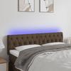VidaXL LED Headboard Bedroom Furniture Double Bed Accessory Head of Bed Frame Interior Dark Brown 3121949