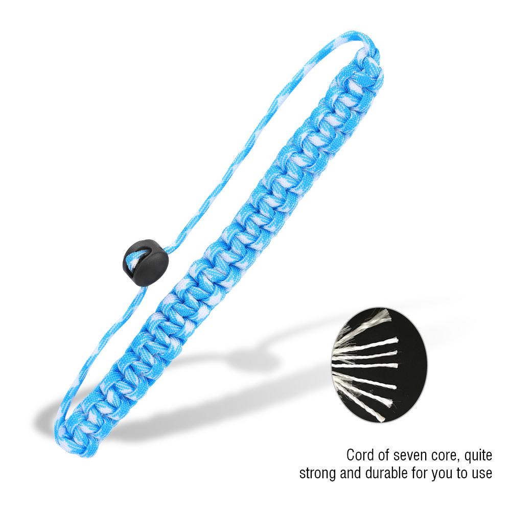 Hand Wrist Rope Diving Pointer Anti Lost Underwater Camera Strap (Blue White)
