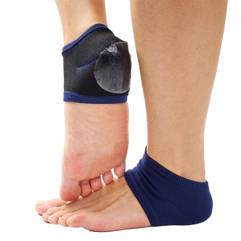 Unisex Fersenpflaster & Halbsocken mit Gelpolsterung - Rissschutz, Anti-Trockenheits-Sleeves in Weiß & Hautfarbe.