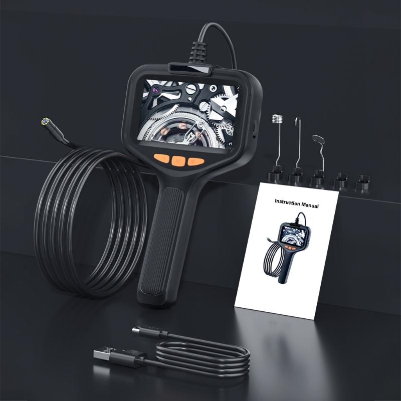 1080P High Resolution Inspection Camera 4.3 Inch Screen Easy Carry Borescope for Automotive Machinery Maintenance