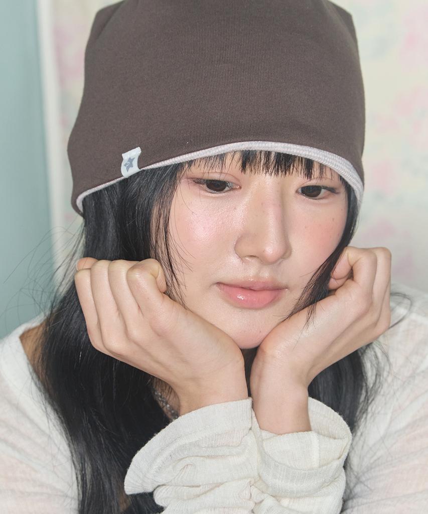 Kiibi Cozy Stripe Reversible Beanie Light Pink