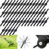 ABBY-100Pcs Plastic Grass Trimmer Blades Lawn Mower Blade Cordless Trimmer Garden Tool Lawn Mower Trimmer Accessories