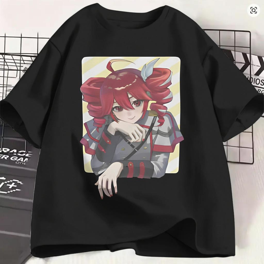 Kasane Teto Tshirt For Unisex Vintage 100 Cotton Tees Crewneck Short Sleeve T Shirts Birthday Present Tops