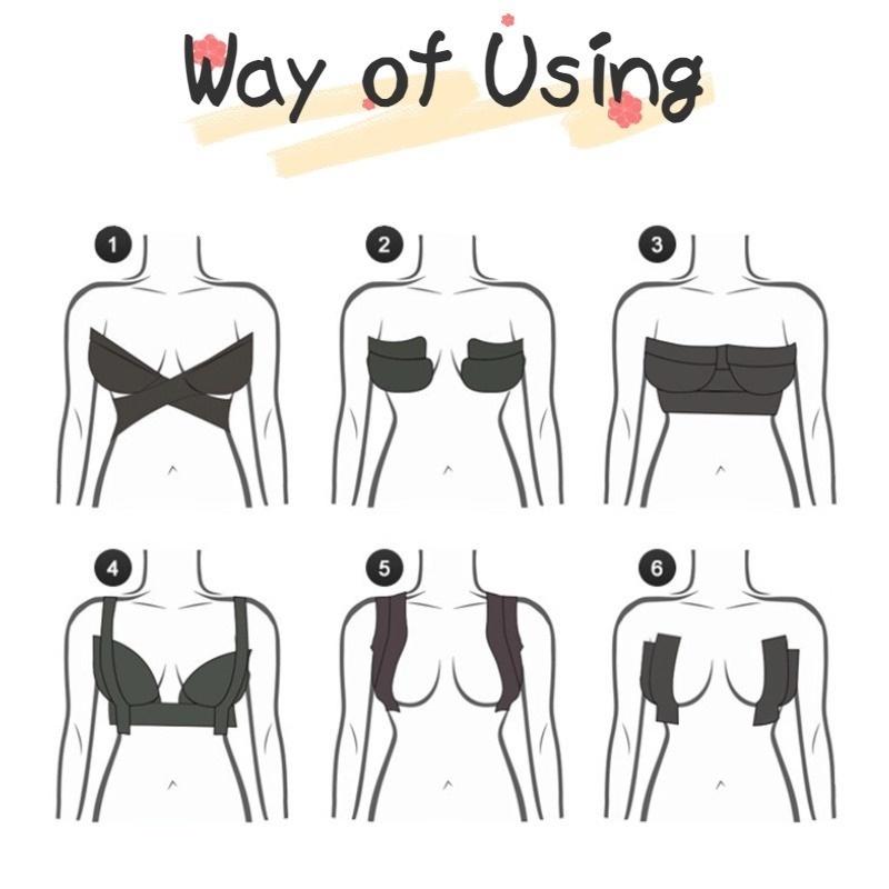 FINETOO Bandă impermeabilă pentru sâni DIY femei mamelon Push Up sutien fără bretele Lifting 1 rolă 500 cm mamelon