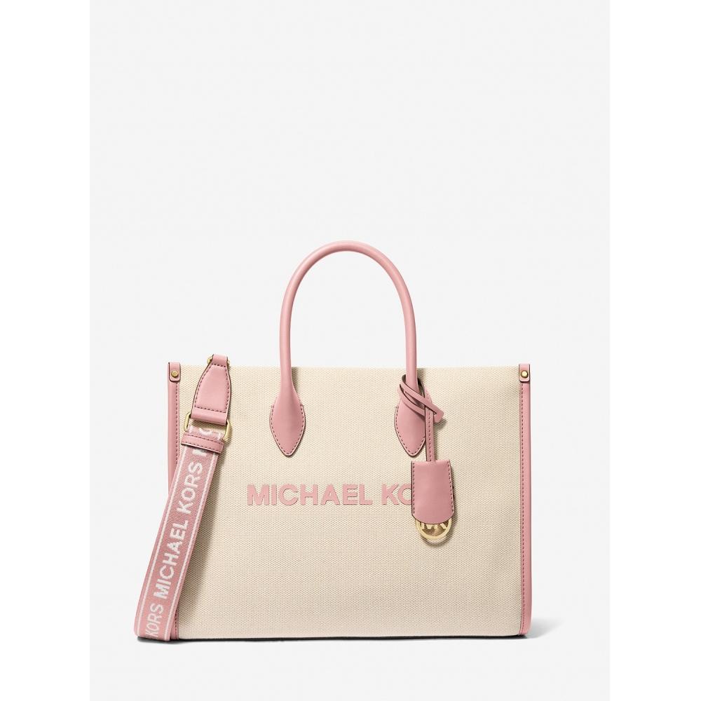 

Michael Kors Mirella Canvas Tote Medium 35s5g7zt2c7278 Powder Blush F