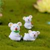 Lovely Koala Bear Mini Animal Model Figurine Different Posture Home Room Decoration Micro Landscape Resin Crafts Home Decoration