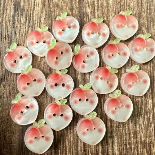 Cartoon Striped Plaid Star Button Korean Handmade Journal DIY Craft Sewing Accessory Clothes Apparel Sewing Supplies