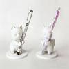 1pc Adorable Cat Base Pen Holder, Kitten Shape Desktop Stationery Organizer for Pens Markers, Decorative Desk Accessory