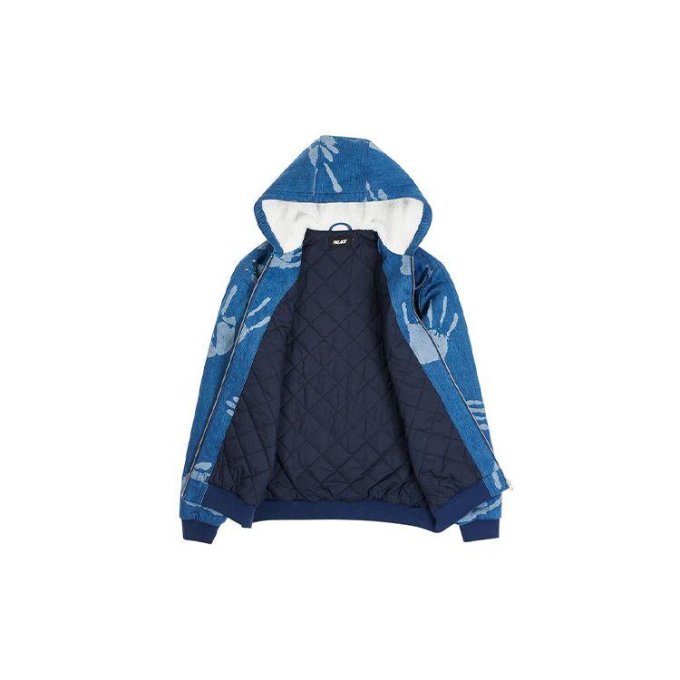 Palace Active Bredda Handprint Hooded Padded Jacket Unisex Outerwear Blue PAL-FW20-097