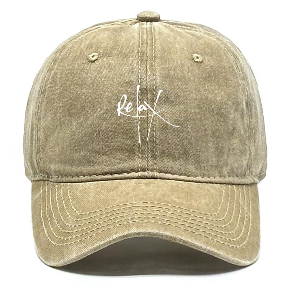 1pc Relax Print Snapback Baseball Caps Mesh Hat Casual sunshade Slouchy Adjustable Cap Ideal Choice for Outdoor Sports Dailywear