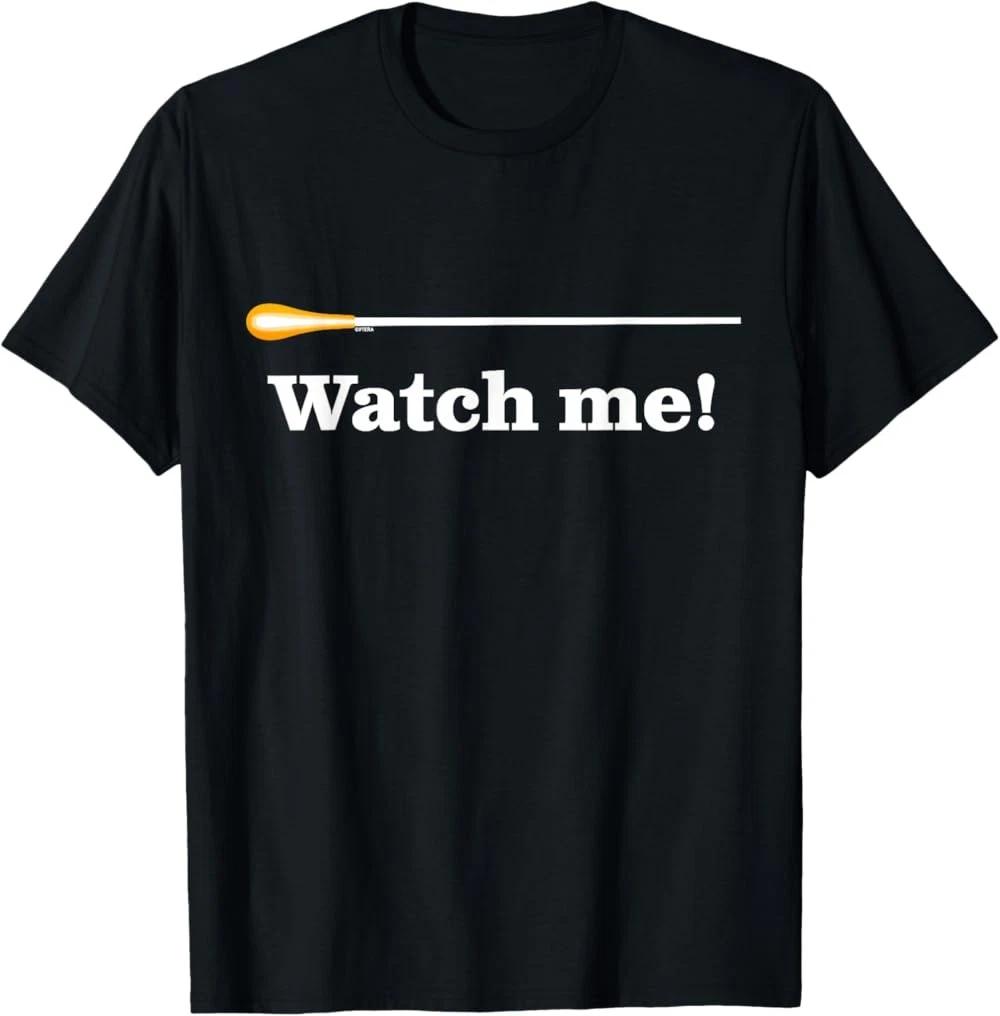 Funny Conductor Humor Baton An Awesome Musical Director Joke T-Shirt M