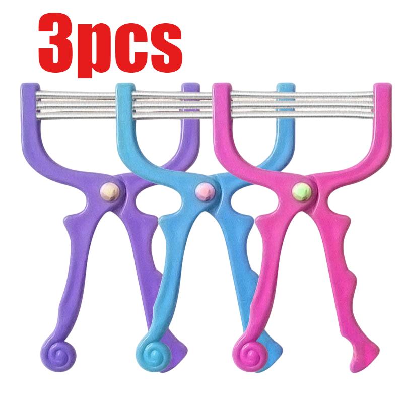 1/3 Stück Glatte Haut Gesichtshaarentferner Elastischer Lippenbrauen Haarentferner Handheld Gesichtshaarentferner Sanft