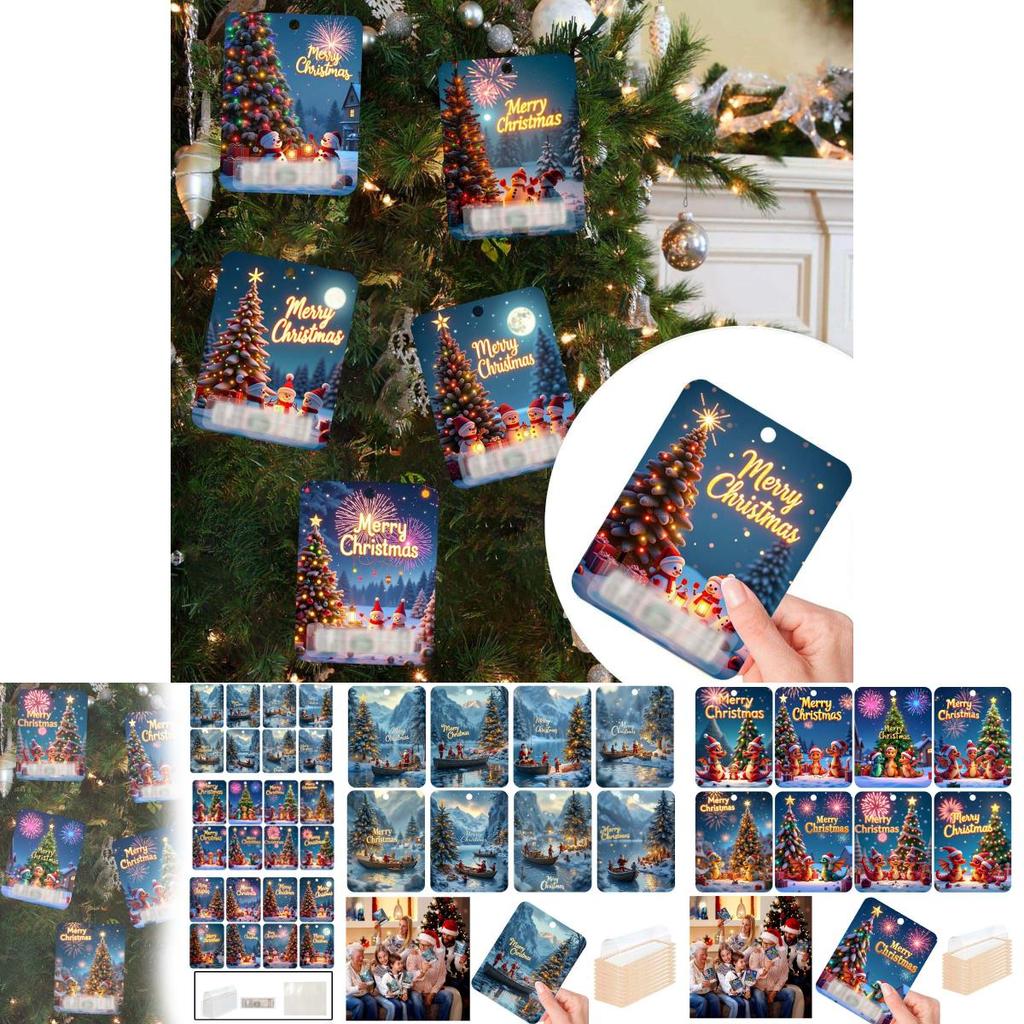 Christmas Money Holder Featuring Beautiful Tree Pattern Perfect For Gift Wrapping