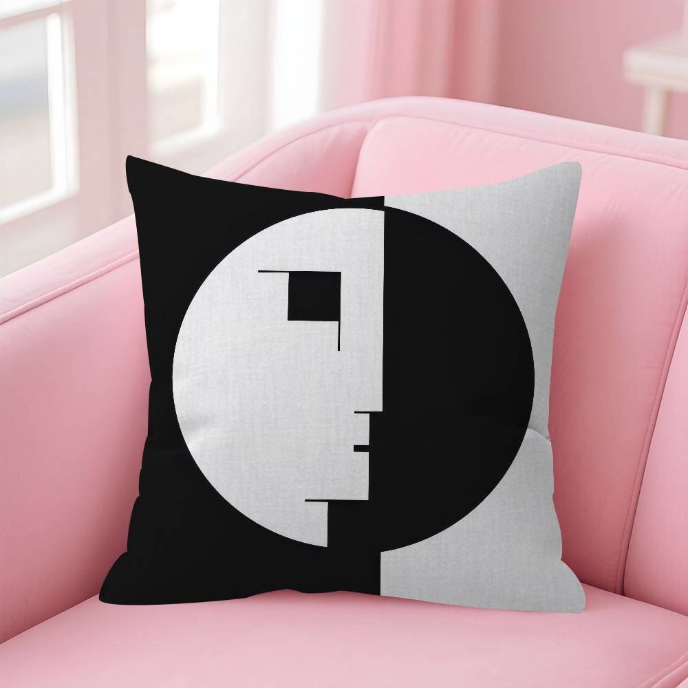 abstract Bauhausstyle  Cushion Cover Inches Farmhouse Decor Home Throw Pillow Covers for Couch Decorations