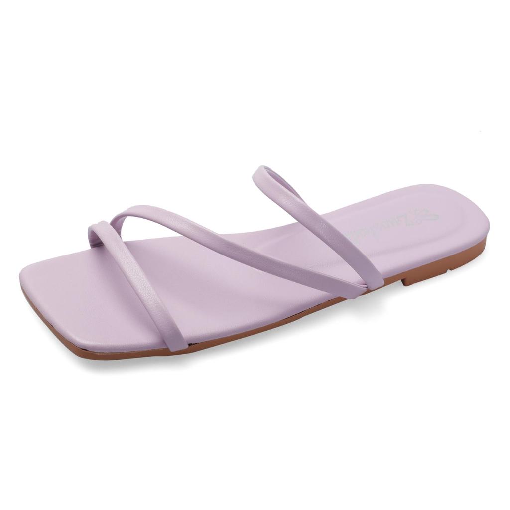 Women's Flat Summer Fairy Style Thin Strap Beach Slippers