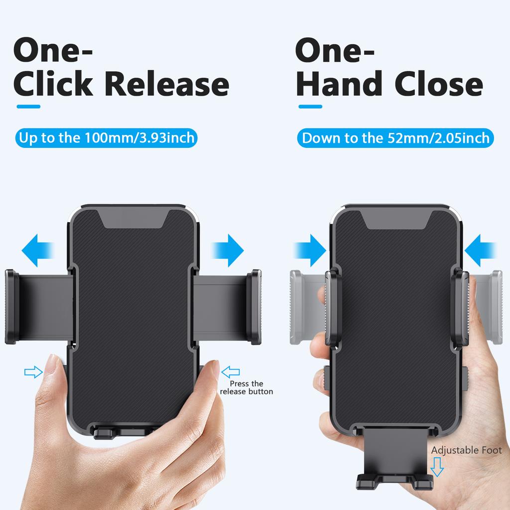 ML241 Car Phone Holder 360 Degree Rotation Adjustable Arm Suction Cup Mount Bracket