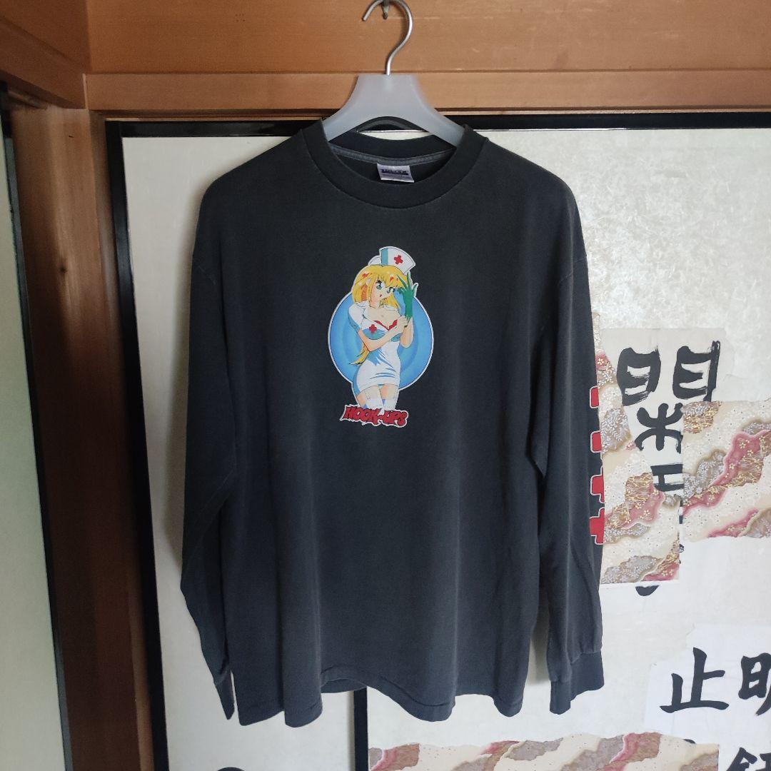 

[USED] HOOK-UPS NU Nurse Anime T-Shirt, TULTEX, Long Sleeve, Size L
