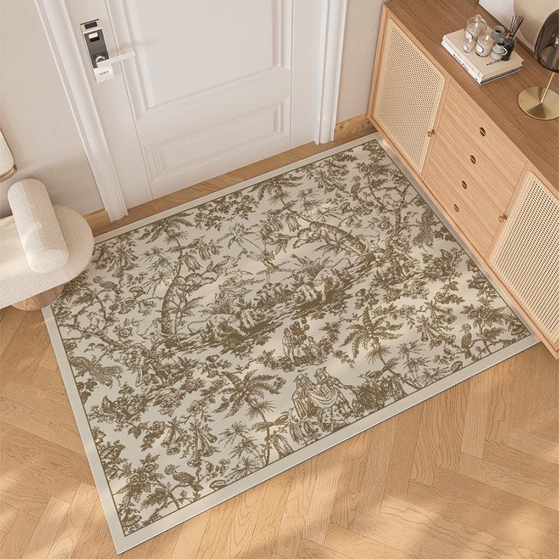 Zvukotěsná, nečistotám odolná, krémově zbarvená kožená vstupní rohožka - omyvatelná, bez nutnosti drhnutí, přizpůsobitelná podložka na nohy pro domácí použití.