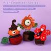 3 Plant Patterns Knitting Kit Funny Crochet Starters Kit Crocheting for Beginners with Video Tutorials for Festive Day Supplies