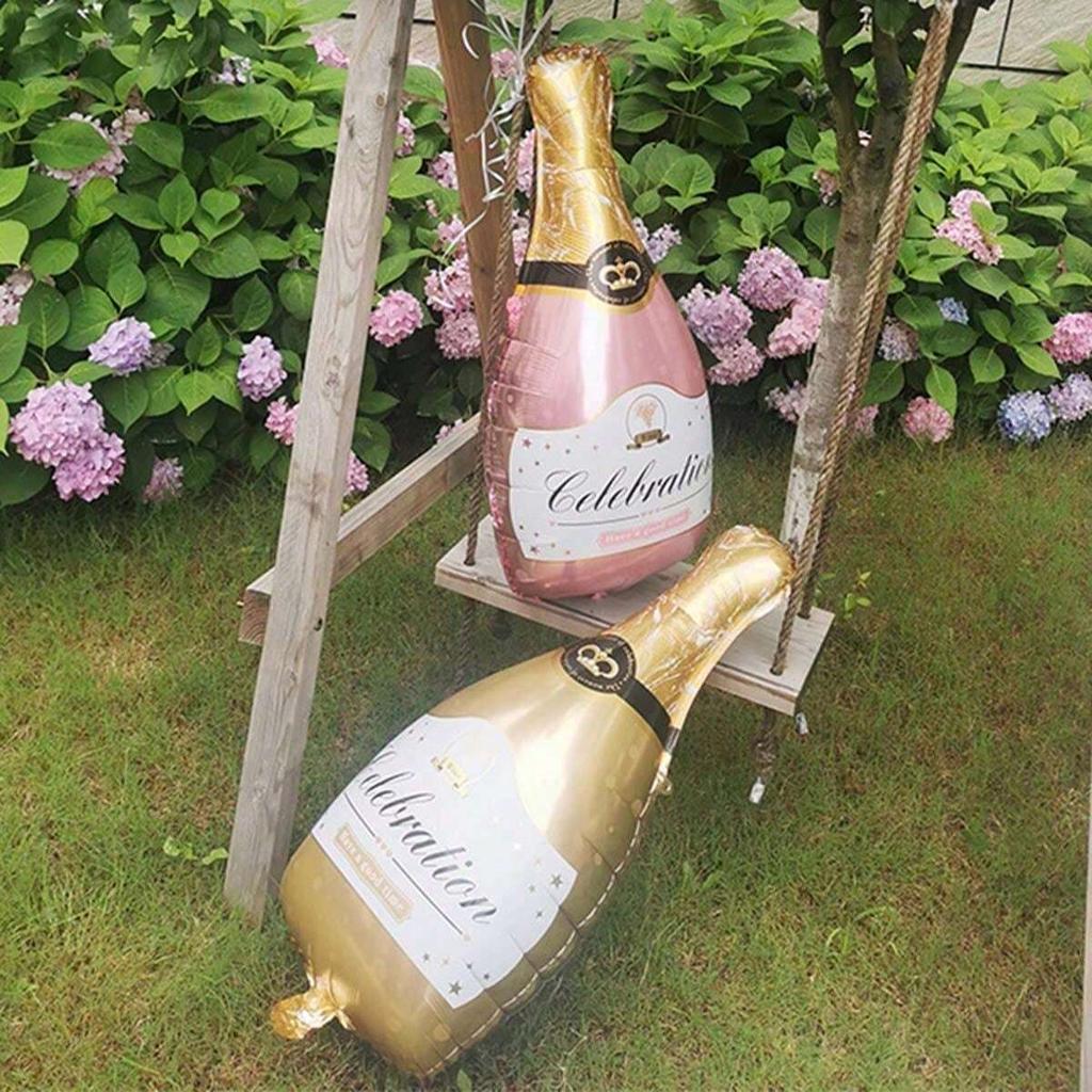 1PC Champagne Aluminum Film Balloon Large Birthday Party Wedding Wedding Decoration Arrangement Wine Glass Aluminum Ballon Foil