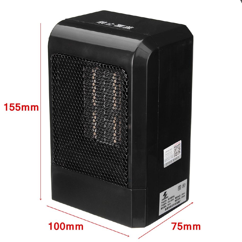 500W 220V Portable Electric Mini Fan Space Heater Winter Warm Home Office Desk Air Conditioner Heating For Baby Shower