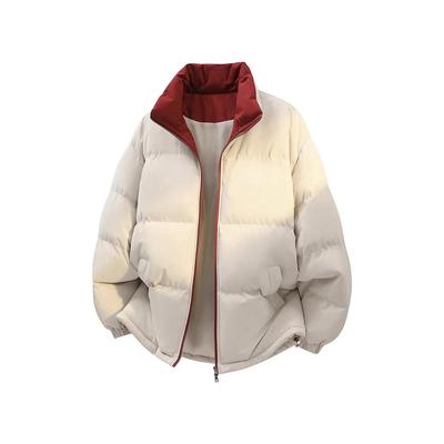 2025 Winter Unisex Trendige Colorblock Stehkragen Daunenjacke für Teenager & Paare