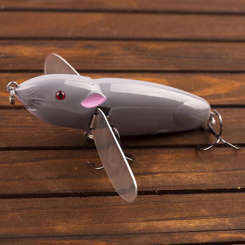 Fishing Bait Artificial Mice Swimbait Crankbait Lure 5X Realistic Fake Creature Bait Fishing Gear Accessory For Freshwater