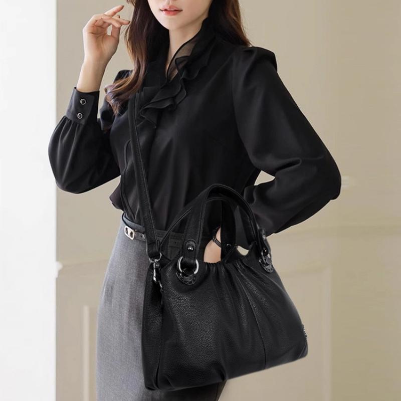 Designer Handbags Women Luxury 2025 Soft PU Leather Crossbody Shoulder Bags High Quality Vintage Tote Bag Large Capacity Famale Hand Bag