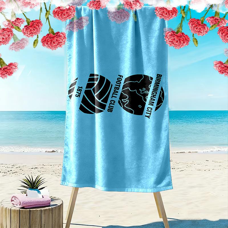 Birmingham City Print Beach Towel, Large Soft Quick Dry Towel for Beach Camping Swimming