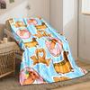 Dachshund Donut Hotdog Blanket Bedroom Blanket for Livingroom Couch Lunch Break Soft Throw for Friend's Festival Gift