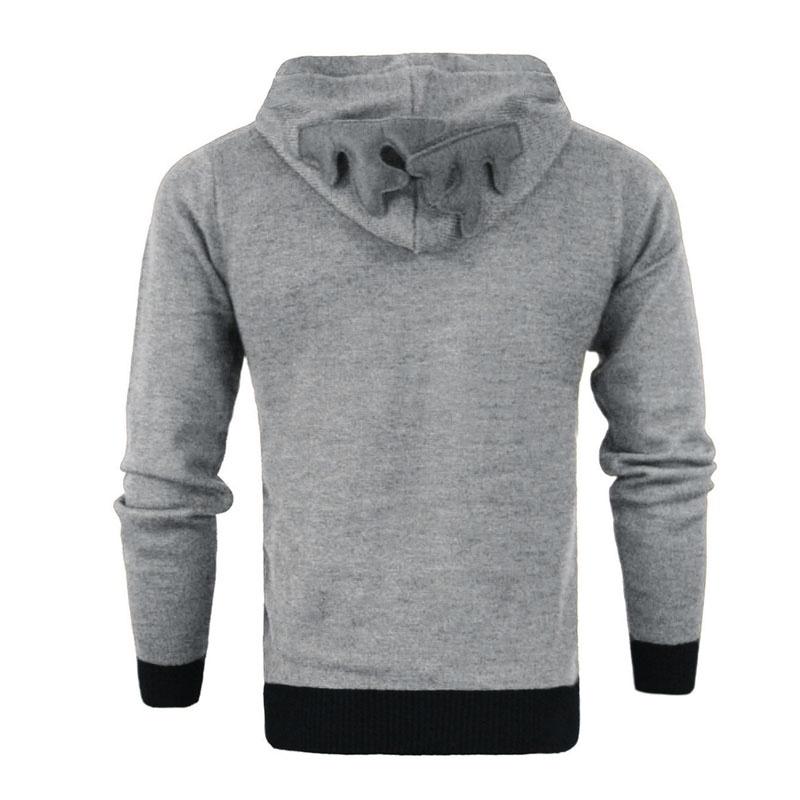 Luxuriöser Herren Weihnachts-Hoodie Pullover mit flauschigem Rentier-Design
