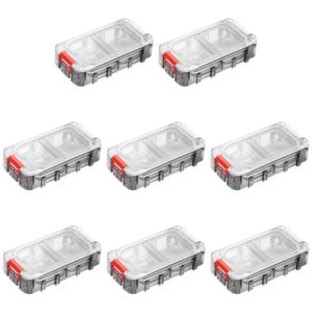 Fishing Tackle Box Expandable Fishing Tackle Box Fishing Hardware Toolbox Waterproof Tool Box Clear Top Fishing Lure Storage Box