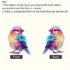 Acrylic Bird Adorable Ornament Car Hanger Eyecatching Design For Interior Decoration