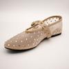 Rhinestones Mesh Women Ballet Flats Comfortable Soft Soles Mary Janes Walking Loafers Girls Dance Espadriles Shoes