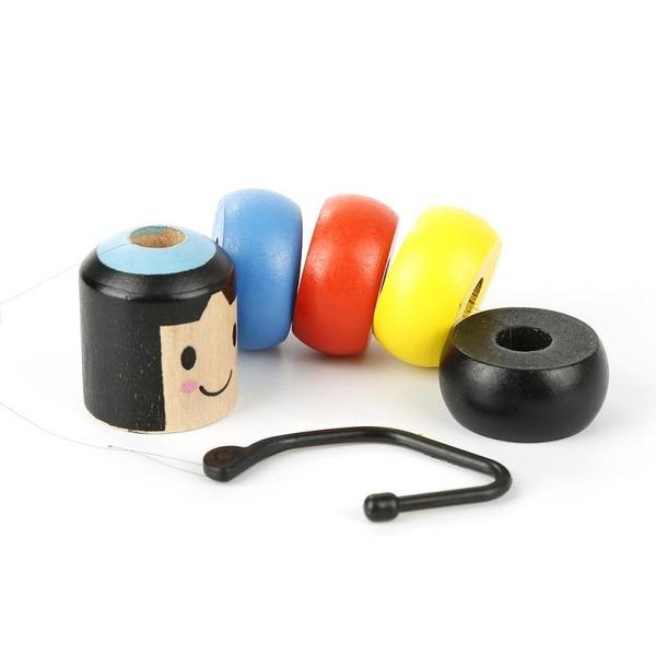 Immovable Tumbler Magic Stubborn Wood Man Toy Αστείο Unbreakable Toy Magic Tricks Close-up Stage Magic Toys