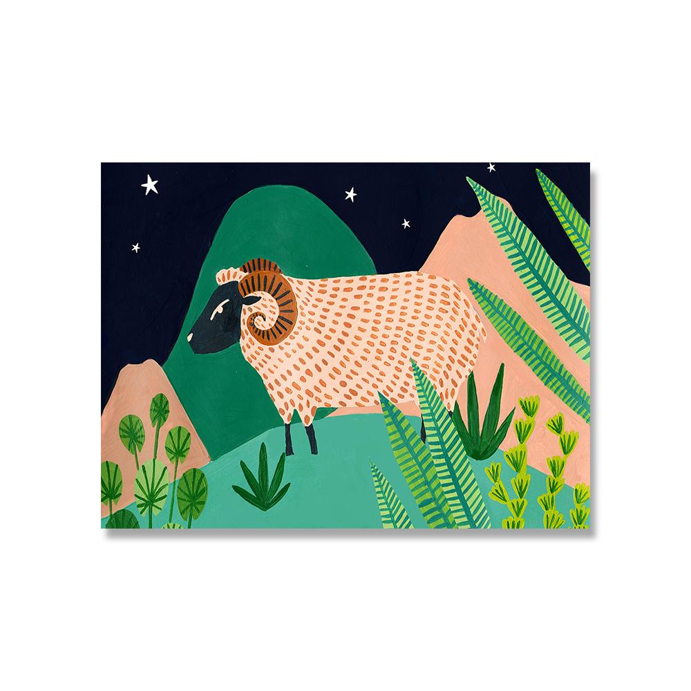 Horoscope Constellation Jungle Poster Taurus Libra Capricorn Zodiac Print Astrology Gift Canvas Painting Nursery Wall Art Decor