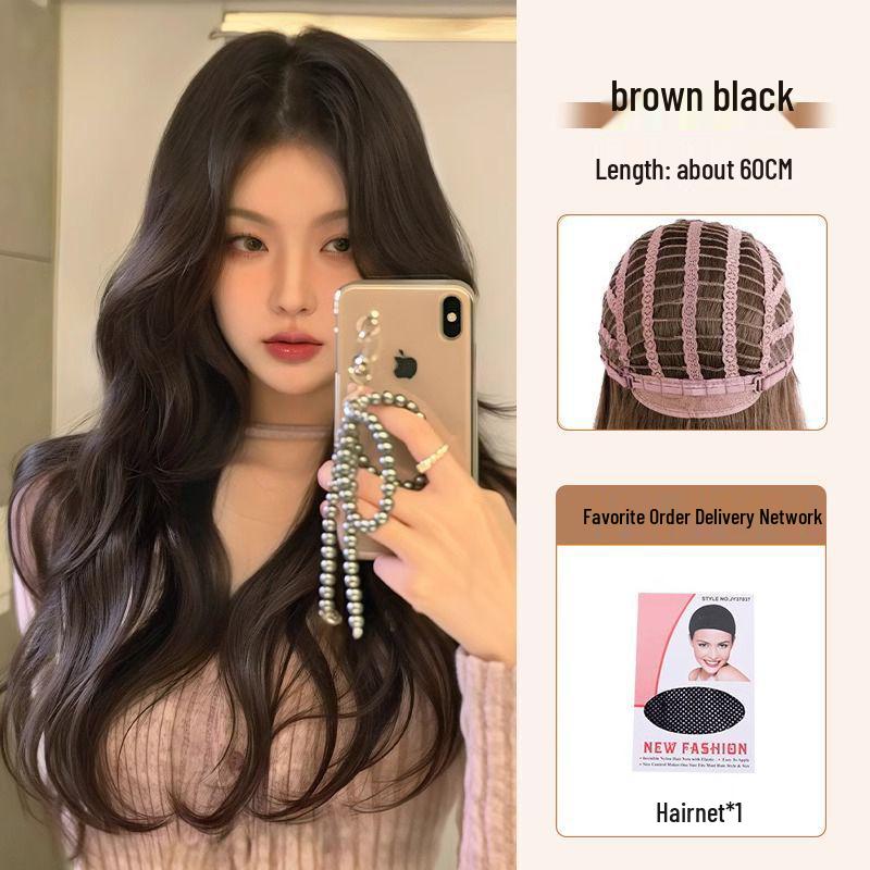 

The Glamorous Imperial Concubine Lace Front Wig: Women s Long Hair with Middle Part and Elegant Waves