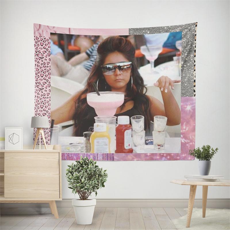 

Aertemisi Snooki Mood Funny Meme Tapestry Wall Hanging Art for Bedroom Living Room Decor Party Backdrop 74x94cm(29x37in)