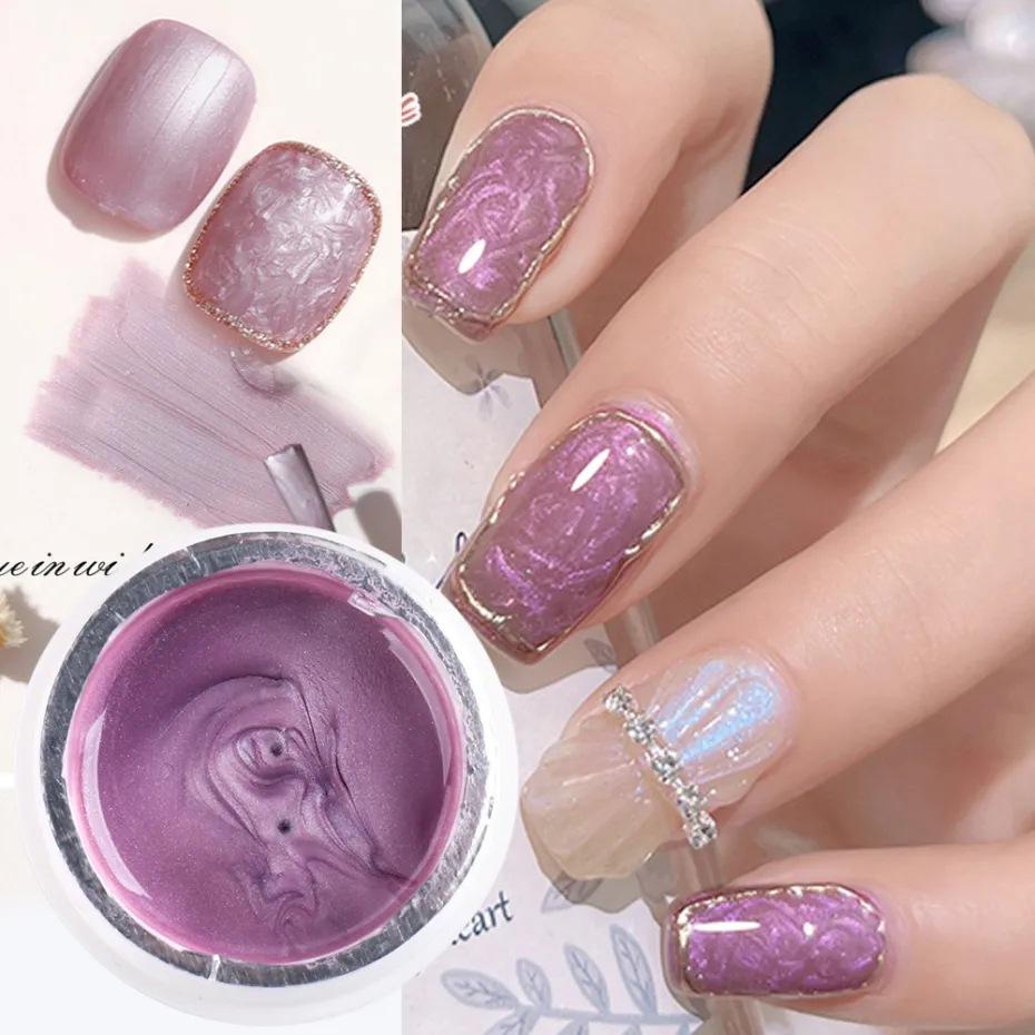 Nail Glue Ins Pearl Thread Glue Smudged And Painted Multi-purpose Nail Color Glue Nail