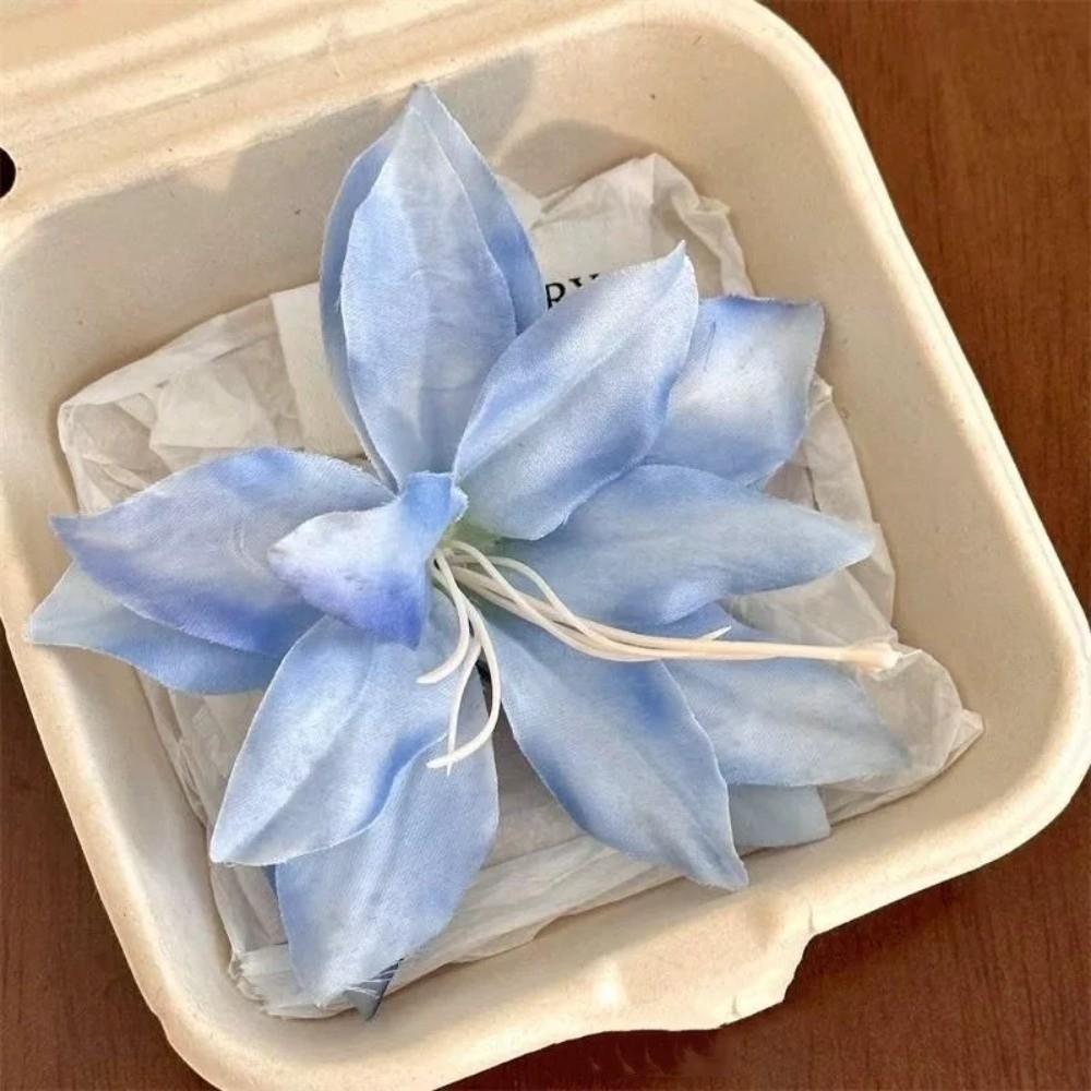 Silk Lily Lily Flower Hair Clip Simulation Flower Flower Shark Clip  Hair Accessories