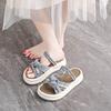 Popular Beautiful with Skirt Slippers Female Summer Wear 2025 New Versatile Fairy Style Two Wear Cool Slippers Beach Shoes