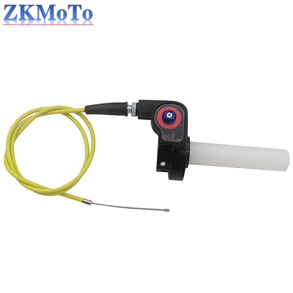 Motorcycle Grips Throttle Handle 1/4 Turn Twist Throttle With 1200mm Cable For KTM Yamaha Honda Kawasaki Suzuki ATV Universal
